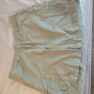 Mens green cargo shorts